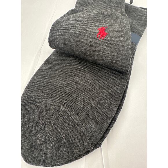 Merino Wool Polo Ralph Lauren gray socks NWT - Picture 4 of 5